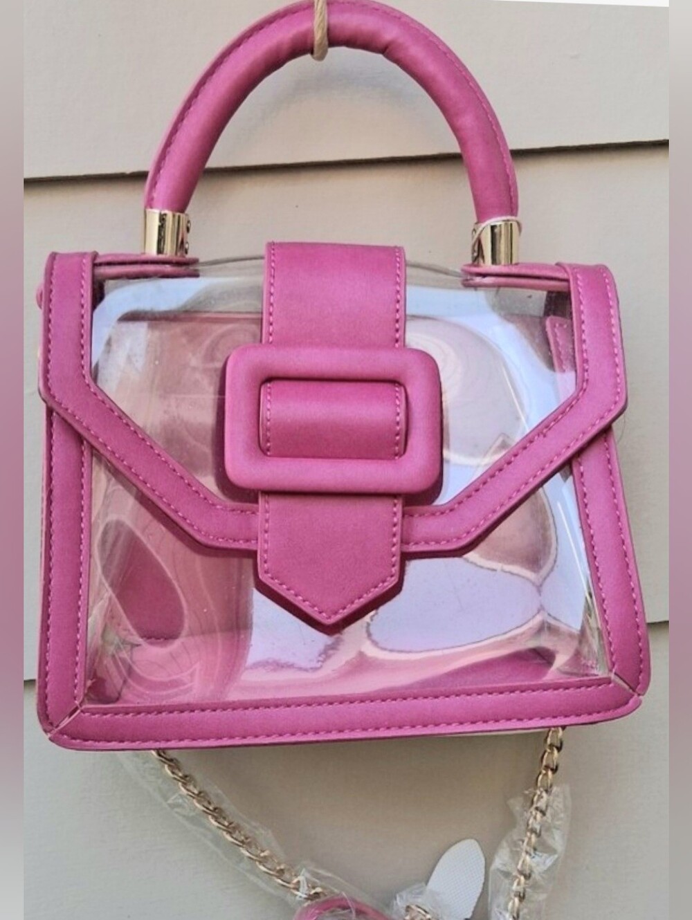 MMS Clear Transparent Stadium Satchel Crossbody